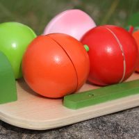 Thumbnail 9 piece Wooden Fruit play set